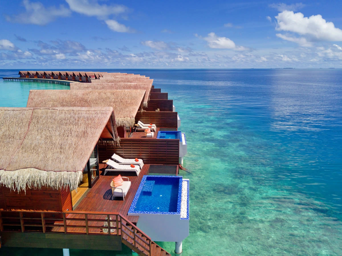 Grand Park Kodhipparu, Maldives overwater bungalow with pool