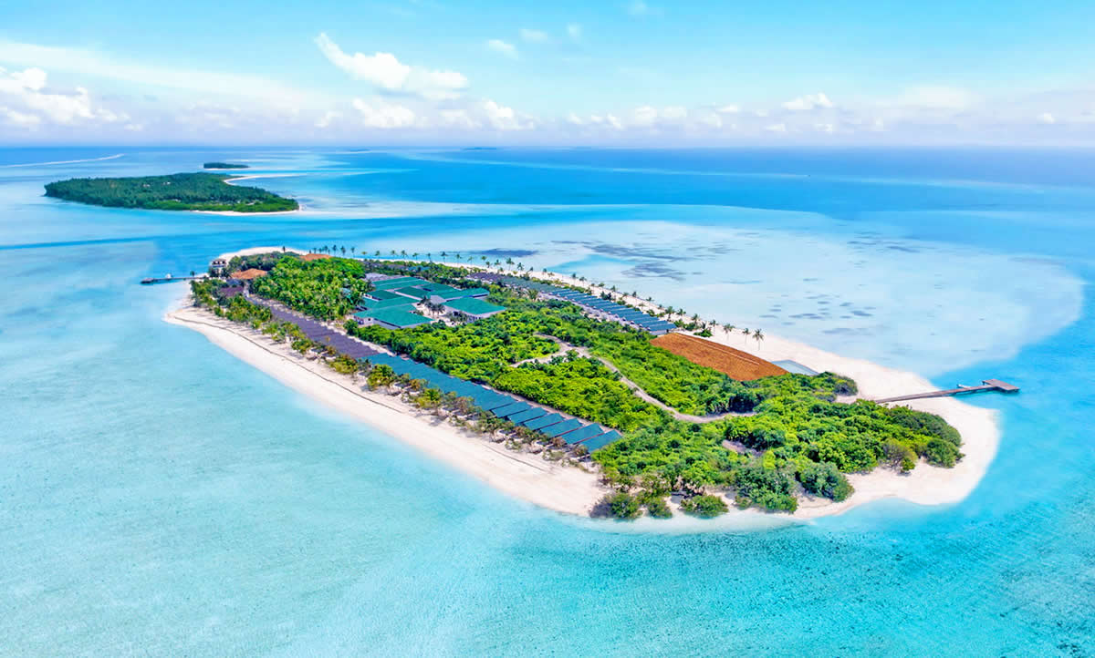 Innahura Maldives Resort aerial
