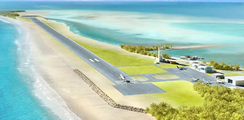 INTL AIRPORT IN MALDIVES PROPOSED ULTRA-LUXURY TOURISM ZONE WELCOMES MAIDEN FLIGHT