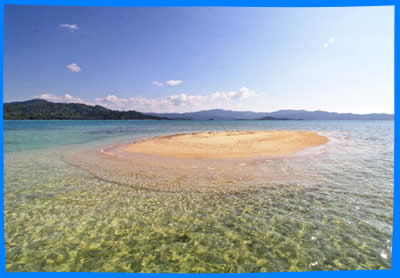 Песчанный Остров Лули (Luli sandbar) в Сан Висенте филиппины