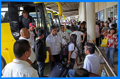 Южный Автобусный Терминал Себу, Автобусы в Моалбоал, Ослоб, Бадиан