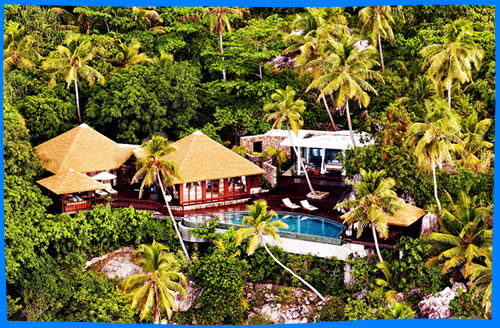 отель на острове фрегат вилла с бассейном