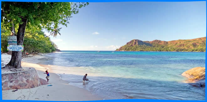 Пляж Anse Boudin праслин сейшельские острова