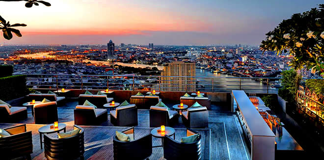 Бар 360 Rooftop в Hilton Bangkok