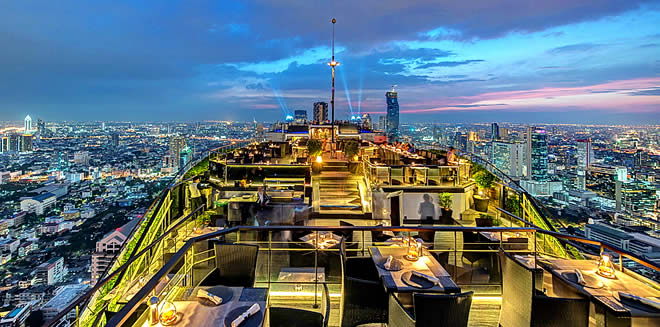 Vertigo Rooftop Bar в Banyan Tree Bangkok - Ночная Жизнь Бангкока
