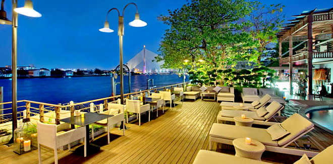 Ресторан Babble & Rum в Riva Surya Hotel - Классическая Тайская Кухня в Бангкок Риверсайд