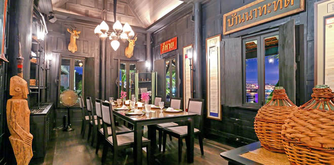 Ресторан Chon Thai Restaurant в The Siam Hotel Bangkok - Тайский Ресторан на Риверсайд