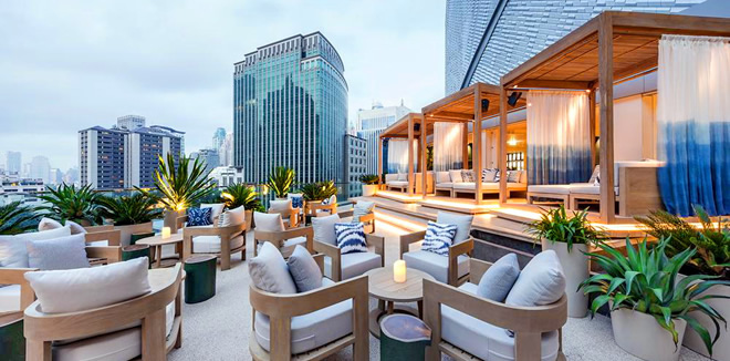 Siwilai City Club Bangkok - Коктейль Бар на Крыше в Central Embassy
